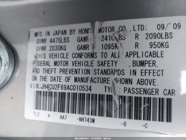 2010 ACURA TSX JH4CU2F69AC010534 Photo 8