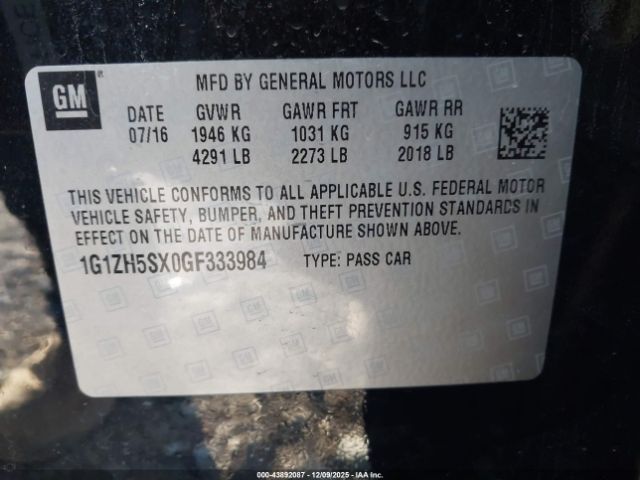 2016 CHEVROLET MALIBU 1G1ZH5SX0GF333984 Photo 8