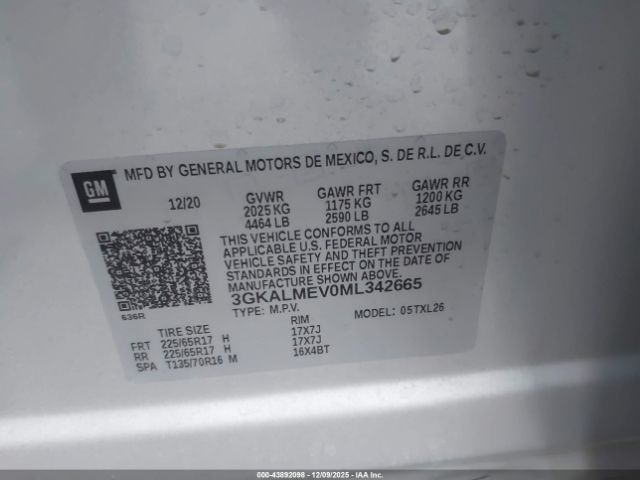 2021 GMC TERRAIN 3GKALMEV0ML342665 Photo 8