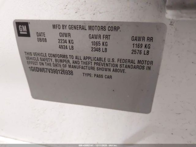 2009 CADILLAC STS 1G6DW67V390126938 Photo 8