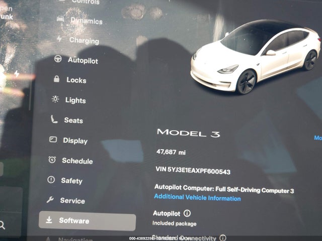 Aukcja sprzedaży 2023 Tesla Model 3 Rear-wheel Drive, vin: 5YJ3E1EAXPF600543, numer aukcji: 43892250