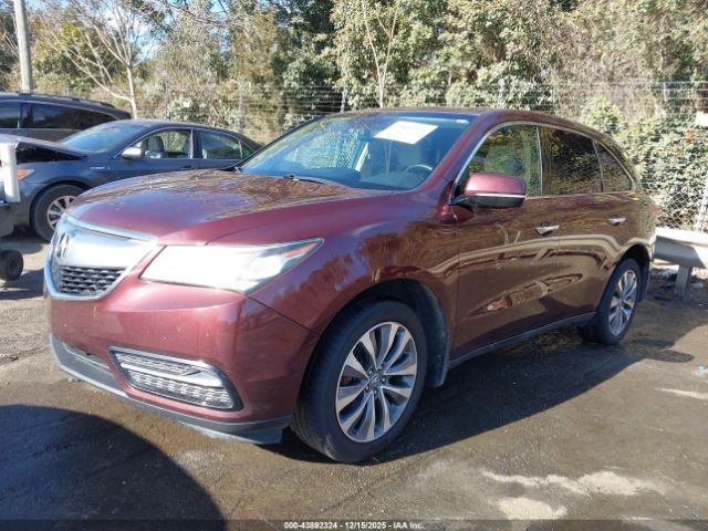 2014 ACURA MDX 5FRYD4H48EB009803 Photo 1