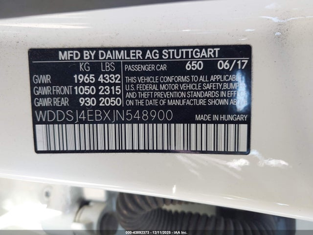 Mercedes-Benz CLA 250 2018 WDDSJ4EBXJN548900 Image 9