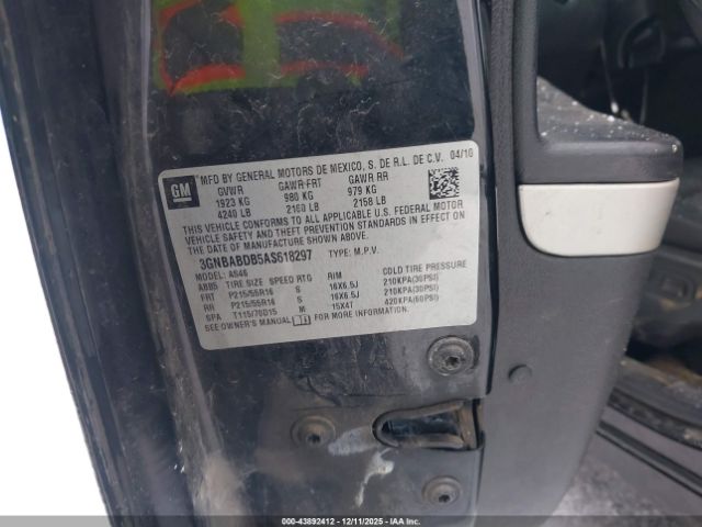 2010 CHEVROLET HHR 3GNBABDB5AS618297 Photo 8