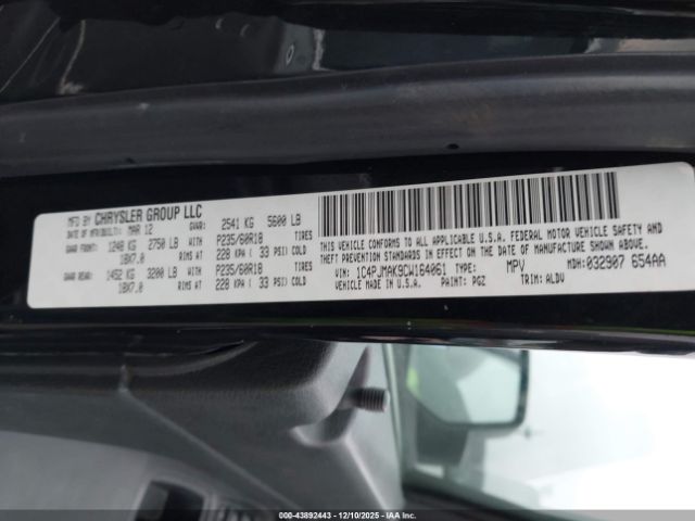 2012 JEEP LIBERTY 1C4PJMAK9CW164061 Photo 8