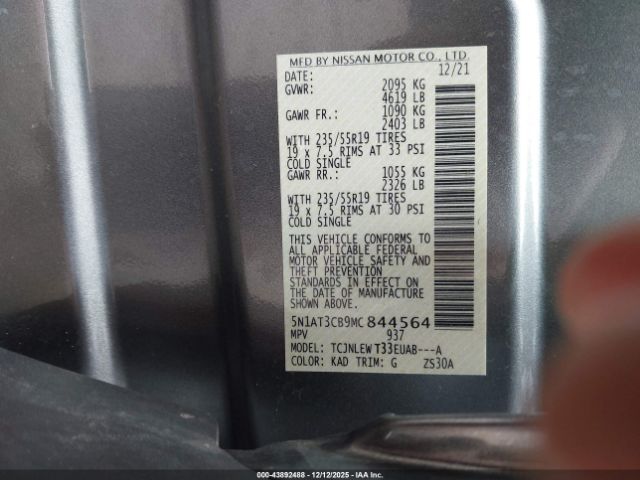 2021 NISSAN ROGUE 5N1AT3CB9MC844564 Photo 8