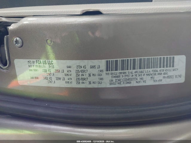 2017 CHRYSLER PACIFICA 2C4RC1CG5HR597774 Photo 8