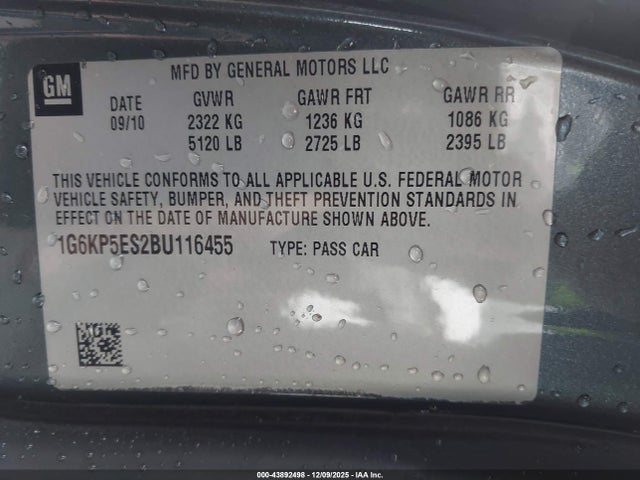 2011 CADILLAC DTS 1G6KP5ES2BU116455 Photo 8