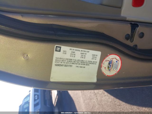 2002 CADILLAC DEVILLE 1G6KD54Y12U217761 Photo 8