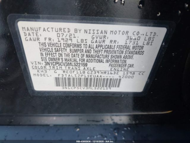 2021 NISSAN KICKS 3N1CP5CV3ML522159 Photo 8