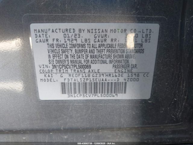 2023 NISSAN KICKS 3N1CP5CV7PL500069 Photo 8