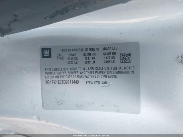 2013 CHEVROLET CAMARO 2G1FK1EJ7D9111449 Photo 8