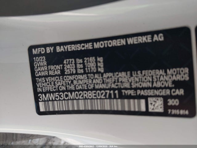 BMW M240 I Xdrive 2024 3MW53CM02R8E02711 Image 9