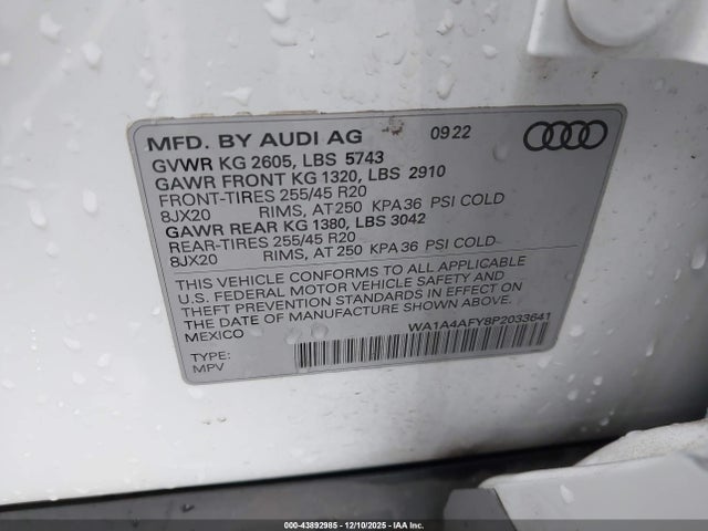2023 AUDI SQ5 WA1A4AFY8P2033641 Photo 8