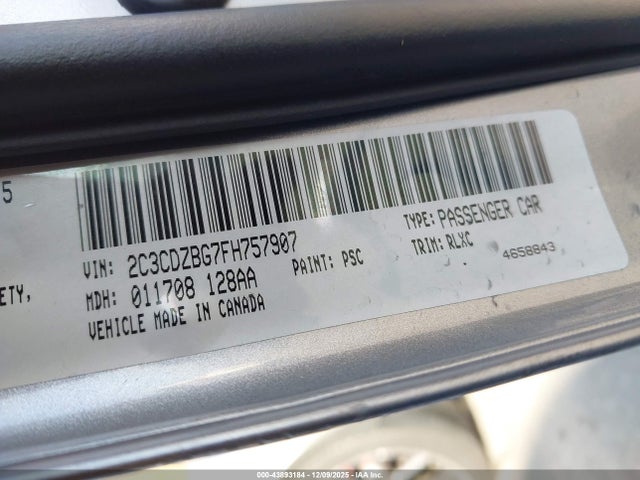 Dodge Challenger Sxt Plus 2015 2C3CDZBG7FH757907 Image 9