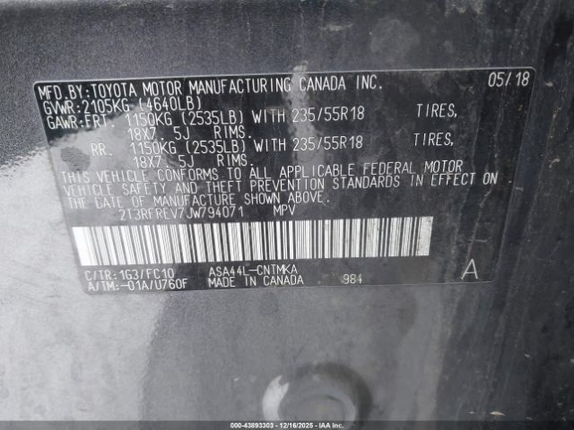 2018 TOYOTA RAV4 2T3RFREV7JW794071 Photo 8