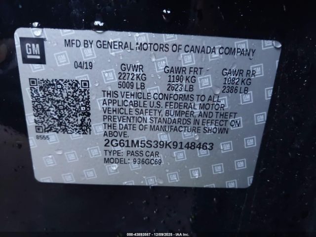 2019 CADILLAC XTS 2G61M5S39K9148463 Photo 8