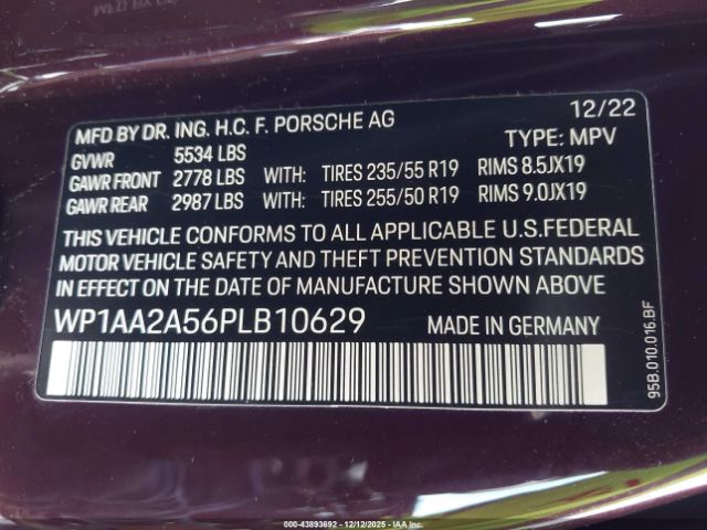 2023 PORSCHE MACAN WP1AA2A56PLB10629 Photo 8