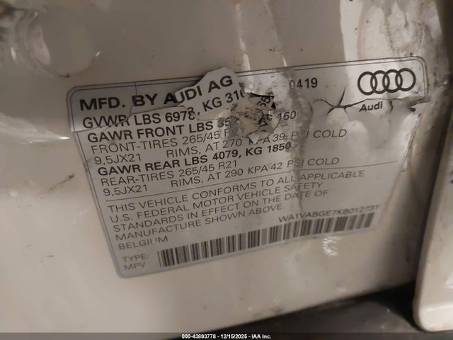 2019 AUDI E-TRON WA1VABGE7KB012731 Photo 8