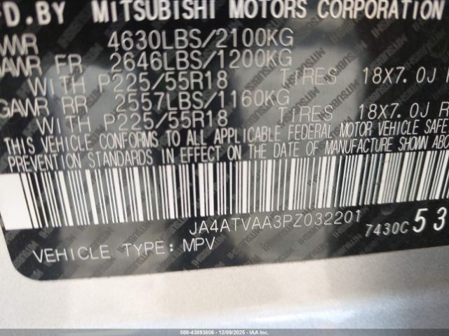 2023 MITSUBISHI ECLIPSE CROSS JA4ATVAA3PZ032201 Photo 8