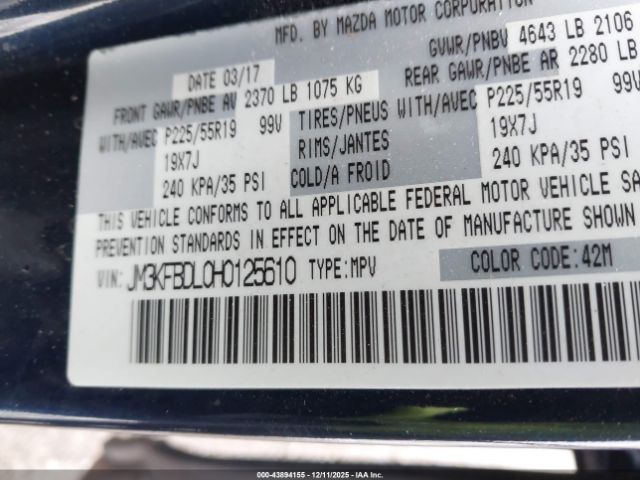 2017 MAZDA CX-5 JM3KFBDL0H0125610 Photo 8