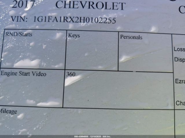 2017 CHEVROLET CAMARO 1G1FA1RX2H0102255 Photo 8