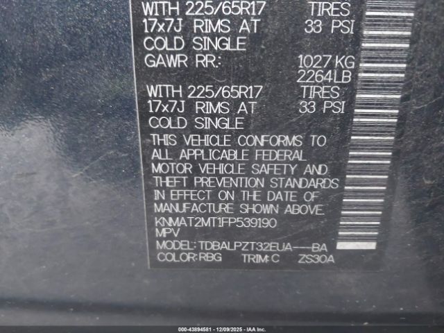 2015 NISSAN ROGUE KNMAT2MT1FP539190 Photo 8