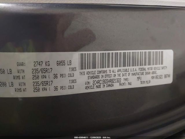 2017 CHRYSLER PACIFICA 2C4RC1BG5HR821322 Photo 8