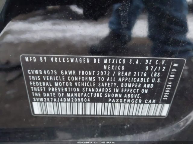 2013 VOLKSWAGEN JETTA 3VW2K7AJ4DM209504 Photo 8