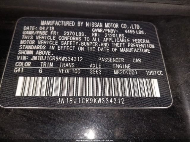 2019 NISSAN ROGUE SPORT JN1BJ1CR9KW334312 Photo 8