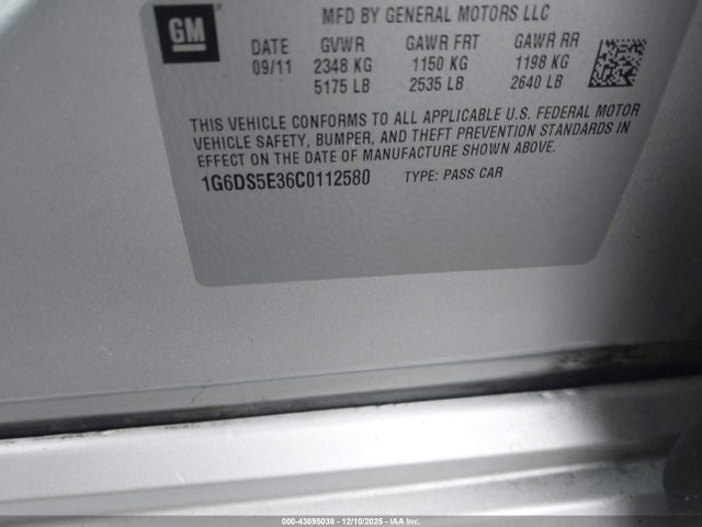 2012 CADILLAC CTS 1G6DS5E36C0112580 Photo 8