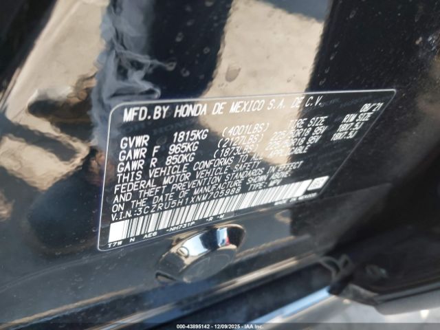 2022 HONDA HR-V 3CZRU5H1XNM705988 Photo 8