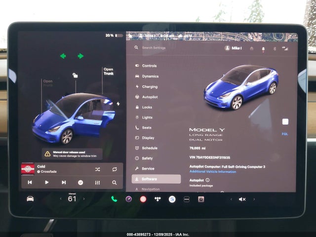 2022 TESLA MODEL Y 7SAYGDEE0NF311935 Photo 6