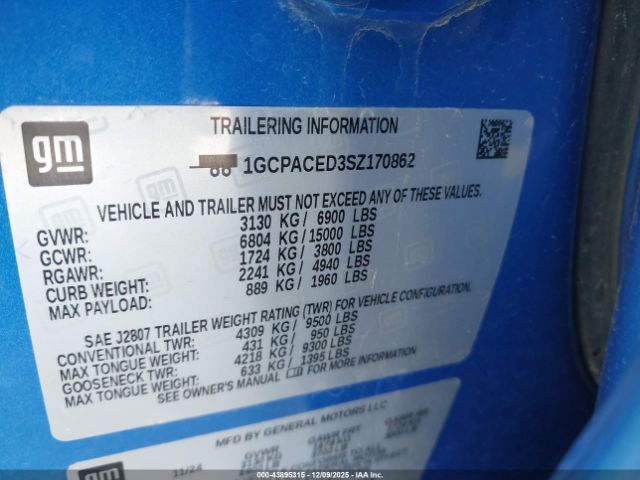 2025 CHEVROLET SILVERADO 1500 1GCPACED3SZ170862 Photo 8