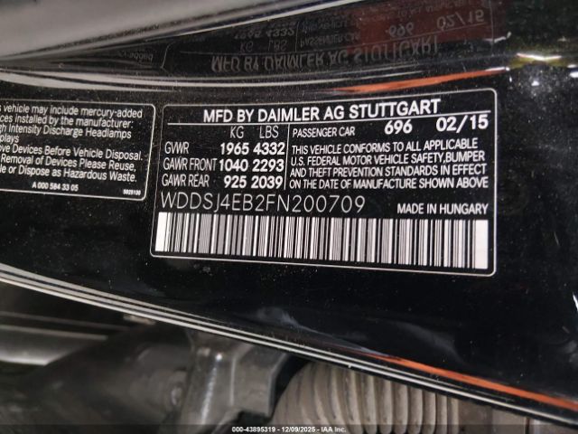 2015 MERCEDES-BENZ CLA 250 WDDSJ4EB2FN200709 Photo 8