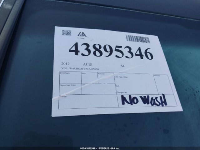 2012 AUDI S4 WAUBGAFL7CA009950 Photo 5