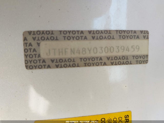 2003 LEXUS SC 430 JTHFN48Y030039459 Photo 8