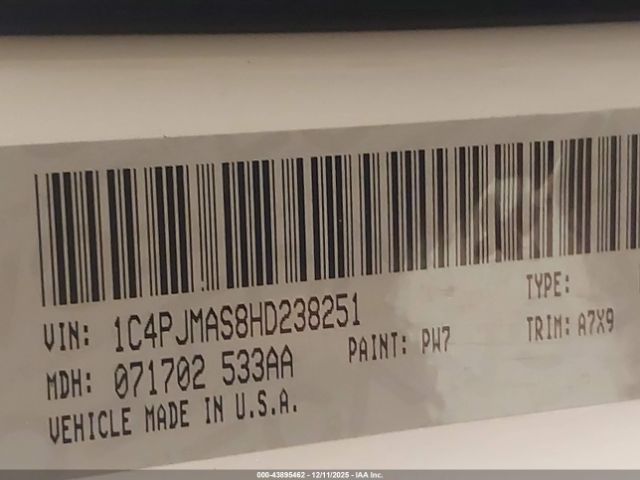 2017 JEEP CHEROKEE 1C4PJMAS8HD238251 Photo 8