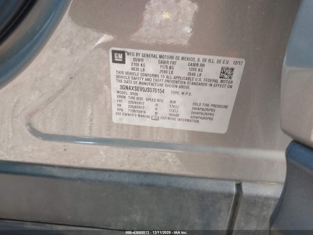 2018 CHEVROLET EQUINOX 3GNAXSEV9JS576154 Photo 8