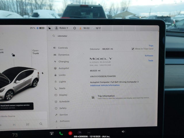 2020 TESLA MODEL Y 5YJYGDEE9LF044109 Photo 6