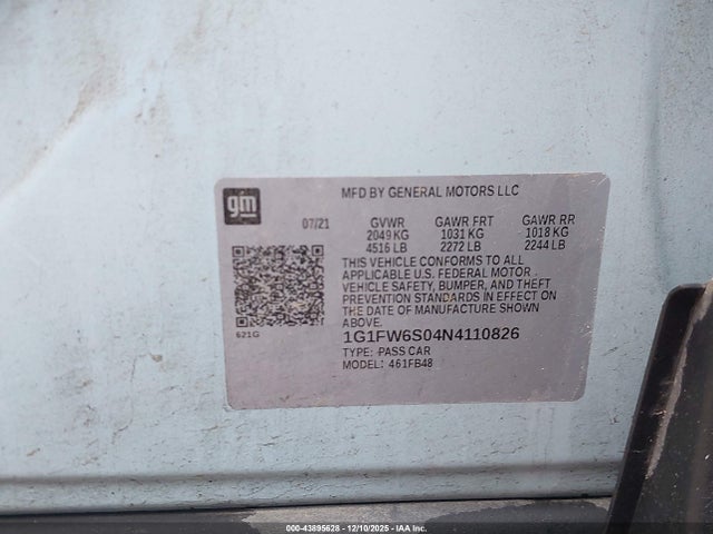 2022 CHEVROLET BOLT EV 1G1FW6S04N4110826 Photo 8