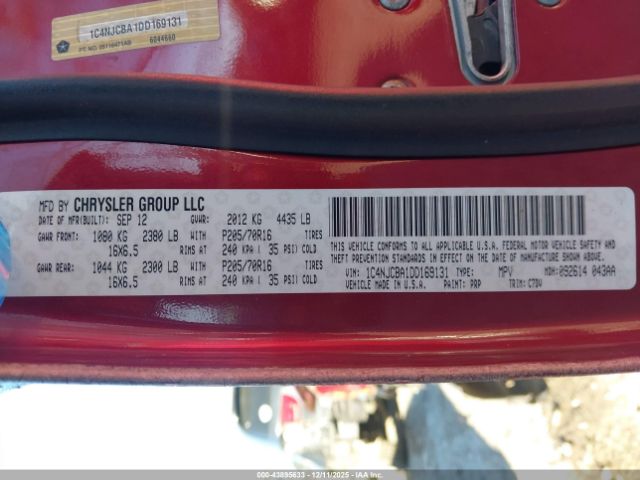 2013 JEEP COMPASS 1C4NJCBA1DD169131 Photo 8