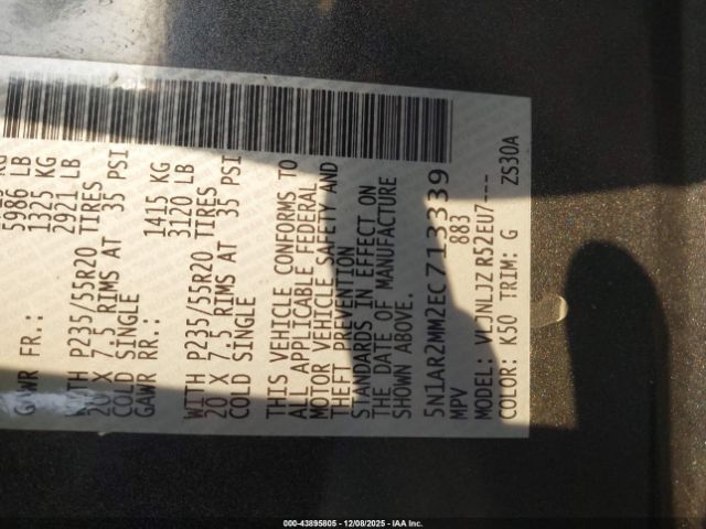 2014 NISSAN PATHFINDER 5N1AR2MM2EC713339 Photo 8