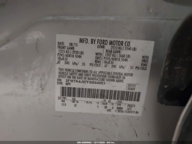 2015 FORD EDGE 2FMTK4J97FBB84951 Photo 8