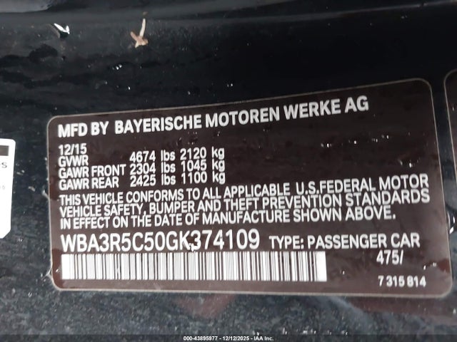 2016 BMW 435I WBA3R5C50GK374109 Photo 8