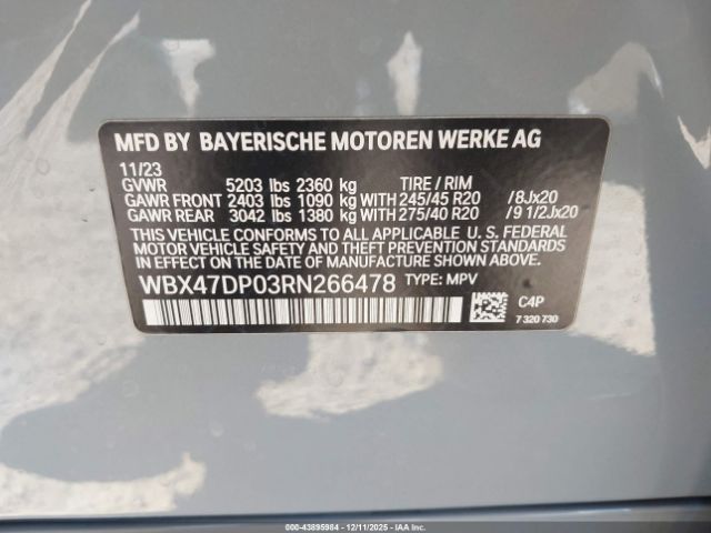 2024 BMW X3 WBX47DP03RN266478 Photo 8