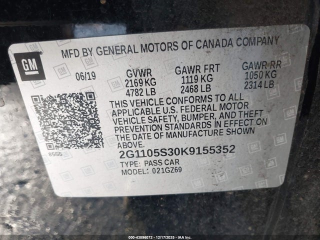 2G1105S30K9155352 Chevrolet Impala Premier