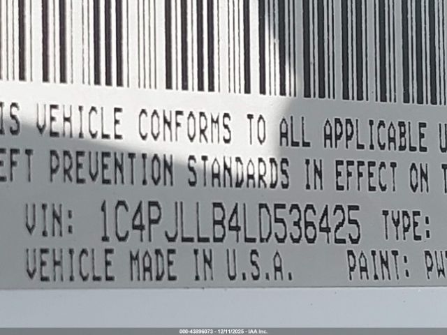 2020 JEEP CHEROKEE 1C4PJLLB4LD536425 Photo 8