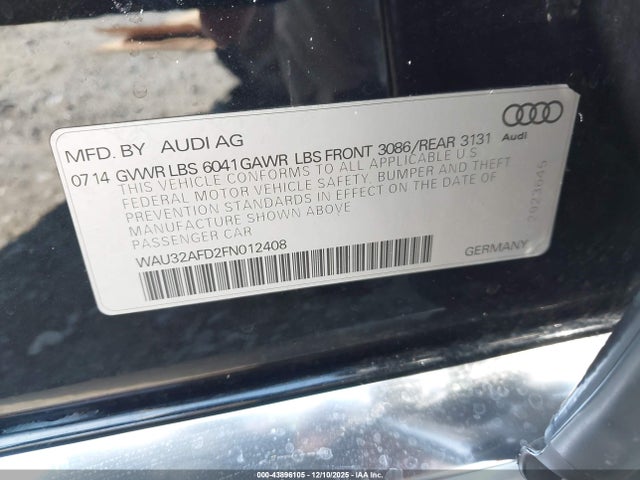 2015 AUDI A8 L WAU32AFD2FN012408 Photo 8