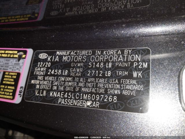 2021 KIA STINGER KNAE45LC1M6097268 Photo 8